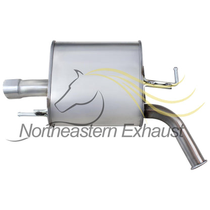 Northeastern Exhaust | Stainless Steel Driver-Side Exhaust Muffler Compatible for Infiniti G35 2007 3.5L | Free Clamp Included | Automotive Replacement Part