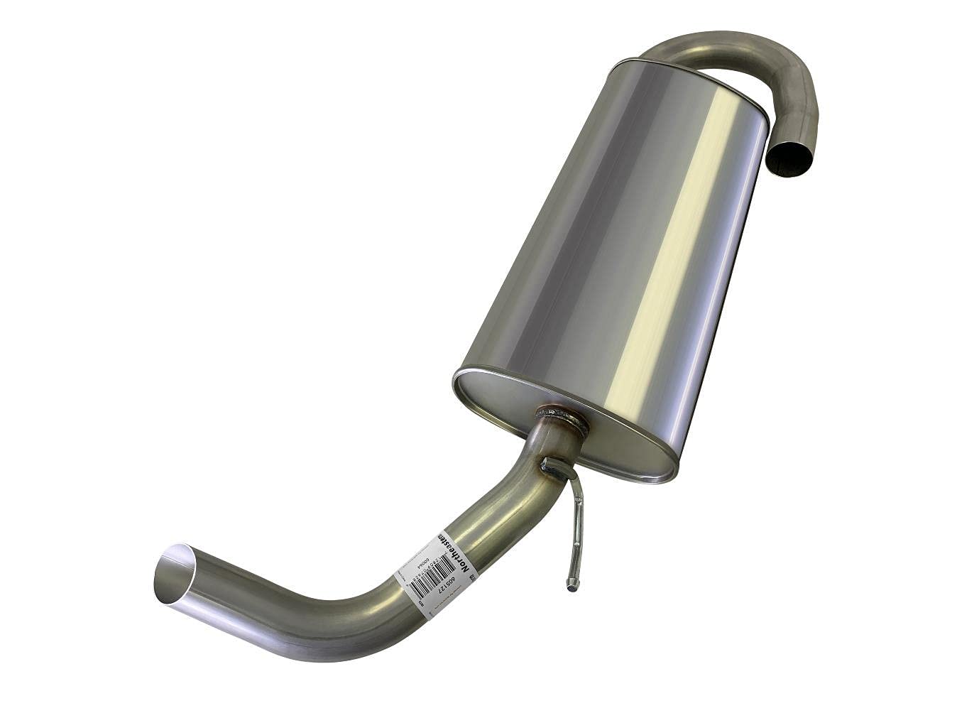 Northeastern Exhaust | Stainless Steel Exhaust Rear Muffler Compatible for Chevy Equinox Pontiac Torrent 2007-2009 3.4L | Free Clamp Included | Automotive Replacement Part