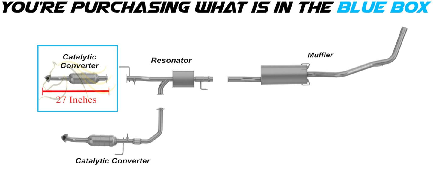 2000-2002 Toyota Tundra 4.7L EPA Approved Catalytic Converter