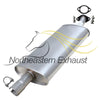 Northeastern Exhaust | Stainless Steel Exhaust Muffler Compatible for Ford Escape 2005-2008 2.3L & 3.0L | Mercury Mariner 2005-2008 2.3L & 3.0L | Mazda Tribute 2005-2006 3.0L | Tribute 2005-2006 & 2008 2.3L | Free Clamp, Gasket, and Bolts & Nuts Included