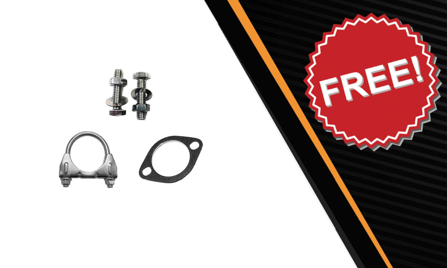 Northeastern Exhaust | Stainless Steel Exhaust Muffler Compatible for Ford Escape 2005-2008 2.3L & 3.0L | Mercury Mariner 2005-2008 2.3L & 3.0L | Mazda Tribute 2005-2006 3.0L | Tribute 2005-2006 & 2008 2.3L | Free Clamp, Gasket, and Bolts & Nuts Included