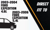2003-2004 Ford Expedition 4.6L | 2003-2006 Ford Expedition 5.4L Muffler, Tail Pipe & Extension Pipe Exhaust System Kit