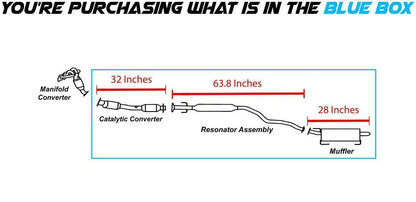 Northeastern Exhaust | Stainless Steel EPA-Approved Catalytic, Resonator, & Muffler Exhaust System Kit Compatible for 2007-2011 Nissan Versa 1.8L | Free Clamps, Gaskets, and Spring Bolts Kit Included