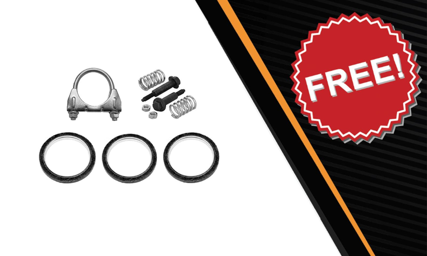 Northeastern Exhaust | Stainless Steel EPA-Approved Catalytic, Resonator, & Muffler Exhaust System Kit Compatible for 2007-2011 Nissan Versa 1.8L | Free Clamps, Gaskets, and Spring Bolts Kit Included