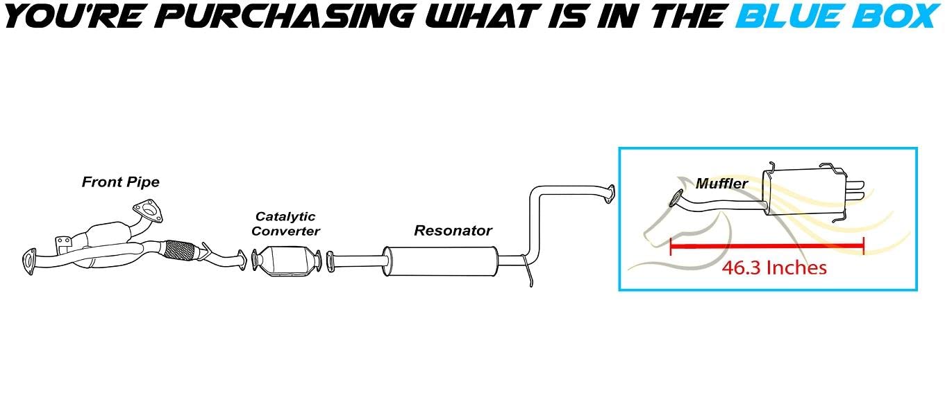 Exhaust Muffler for 1999-2004 Nissan Maxima and Infiniti I30/I35 3.0L 3.5L