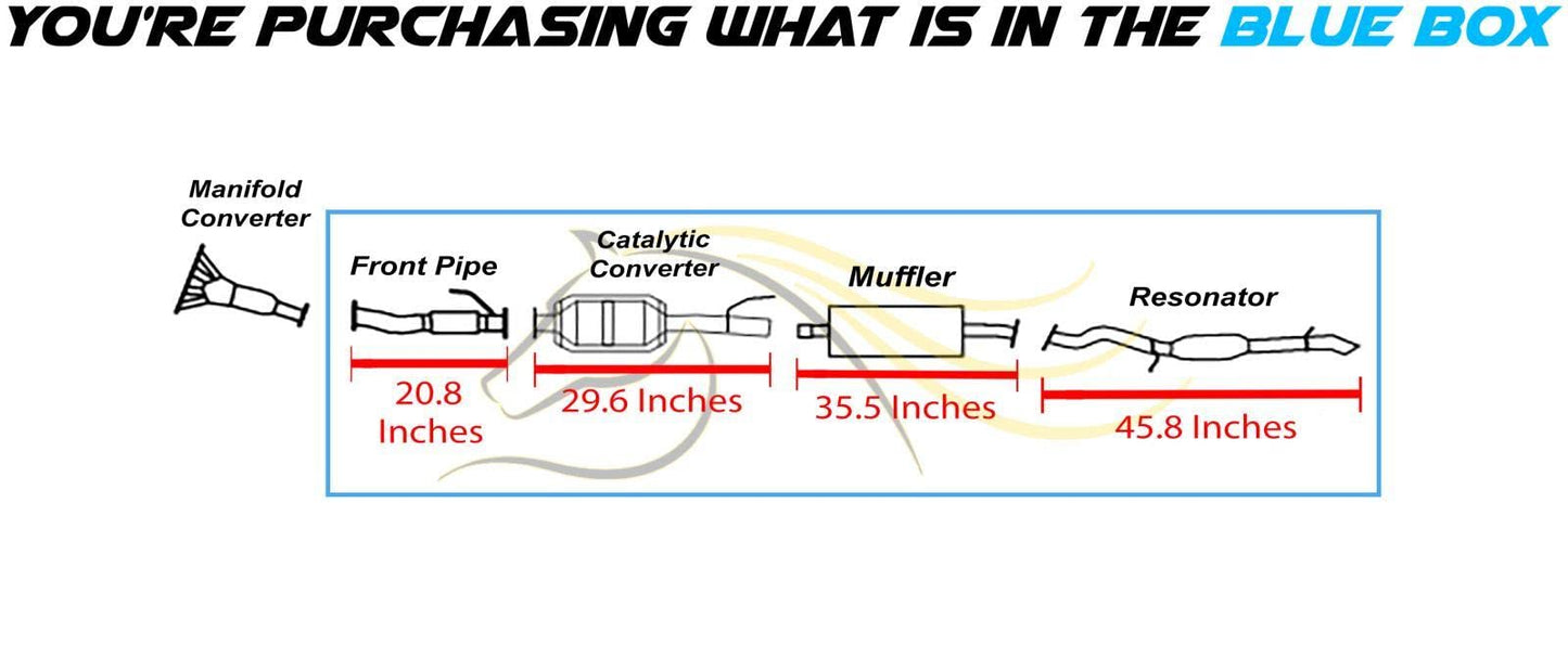 2005-2008 Ford Escape and Mazda Tribute 2.3L Exhaust System Kit with Catalytic