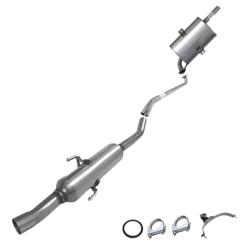 Resonator and Muffler Exhaust for 1998-2001 Chevrolet Prizm and Toyota Corolla 1.8L