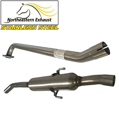 Resonator and Muffler Exhaust for 1998-2001 Chevrolet Prizm and Toyota Corolla 1.8L