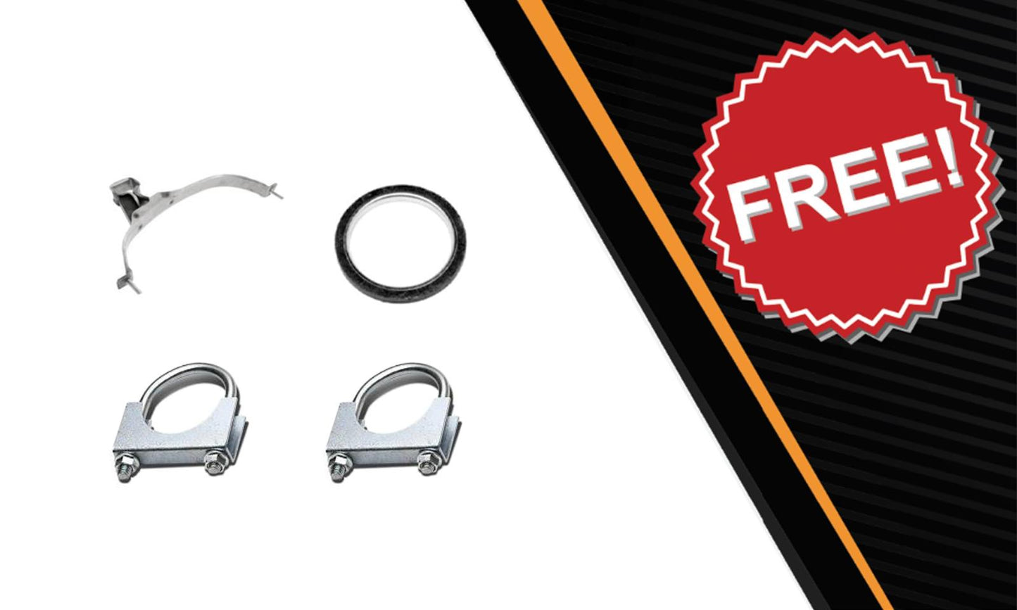 Resonator and Muffler Exhaust for 1998-2001 Chevrolet Prizm and Toyota Corolla 1.8L