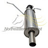 Northeastern Exhaust | Stainless Steel Exhaust Resonator Pipe Compatible for 2001-2004 Hyundai Santa Fe 2.4L | 2001-2006 Hyundai Santa Fe 2.7L | Free Gasket and Clamp Included