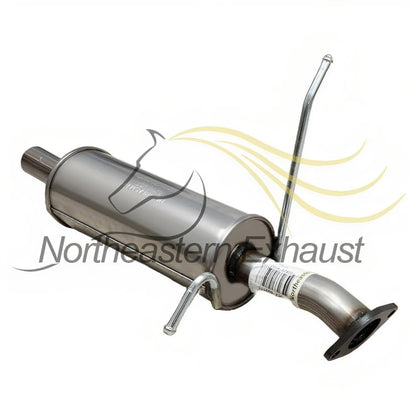 Northeastern Exhaust | Stainless Steel Exhaust Resonator Pipe Compatible for 2001-2004 Hyundai Santa Fe 2.4L | 2001-2006 Hyundai Santa Fe 2.7L | Free Gasket and Clamp Included