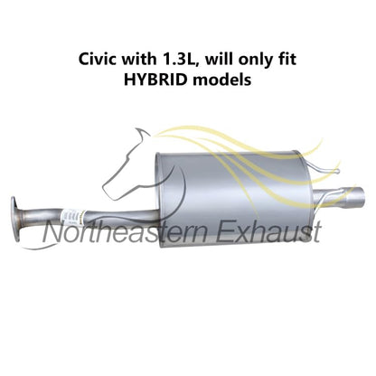 2006-2011 Honda Civic 1.3L/1.8L Exhaust Muffler and Tail Pipe
