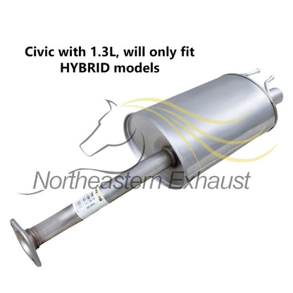 2006-2011 Honda Civic 1.3L/1.8L Exhaust Muffler and Tail Pipe