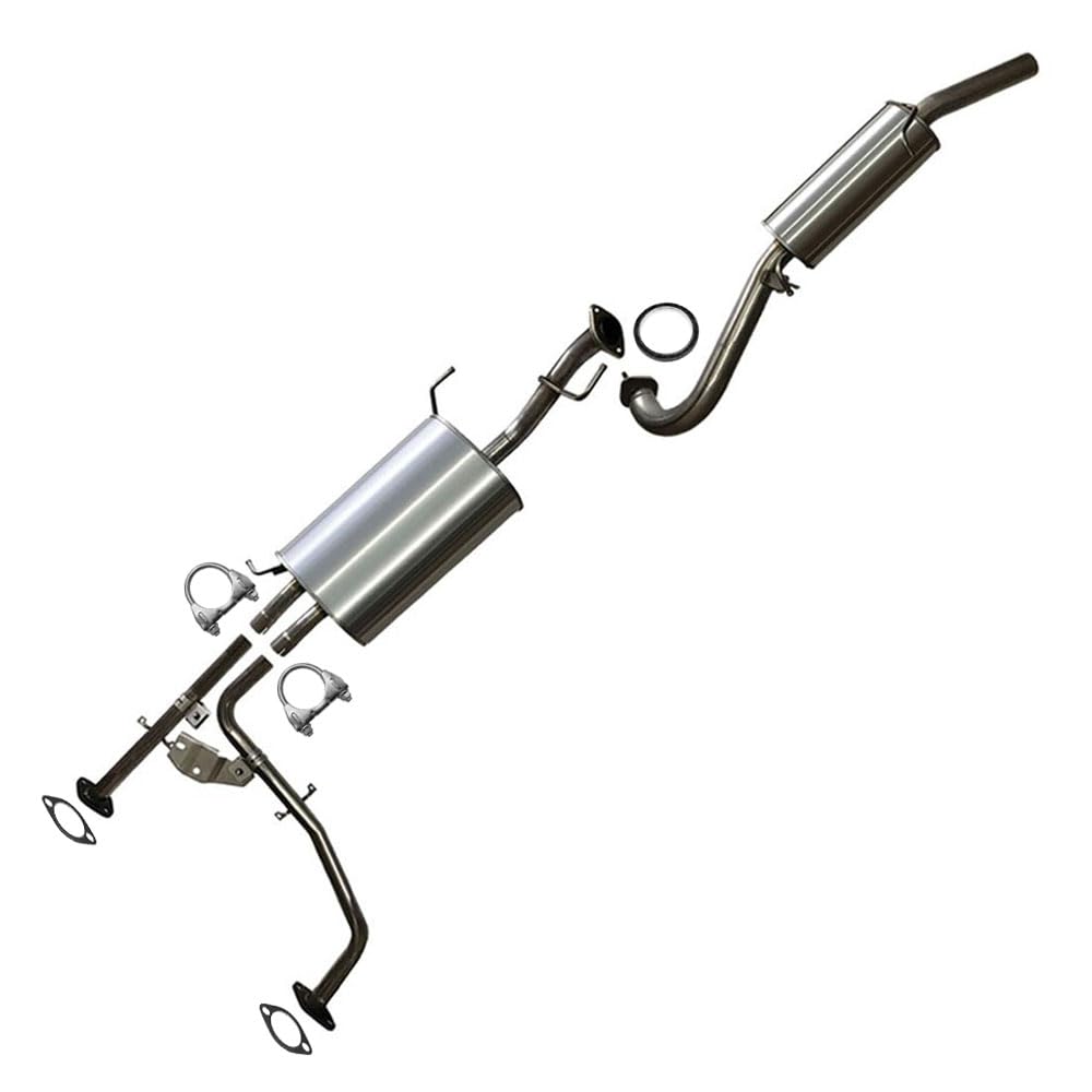 Exhaust Intermediate Pipes & Mufflers for 2001-2003 Infiniti QX4 3.5L and 2001-2004 Nissan Pathfinder 3.5L
