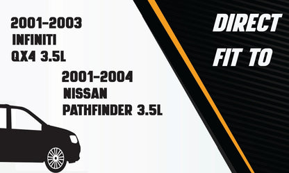 Exhaust Intermediate Pipes & Mufflers for 2001-2003 Infiniti QX4 3.5L and 2001-2004 Nissan Pathfinder 3.5L
