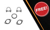 Exhaust Intermediate Pipes & Mufflers for 2001-2003 Infiniti QX4 3.5L and 2001-2004 Nissan Pathfinder 3.5L