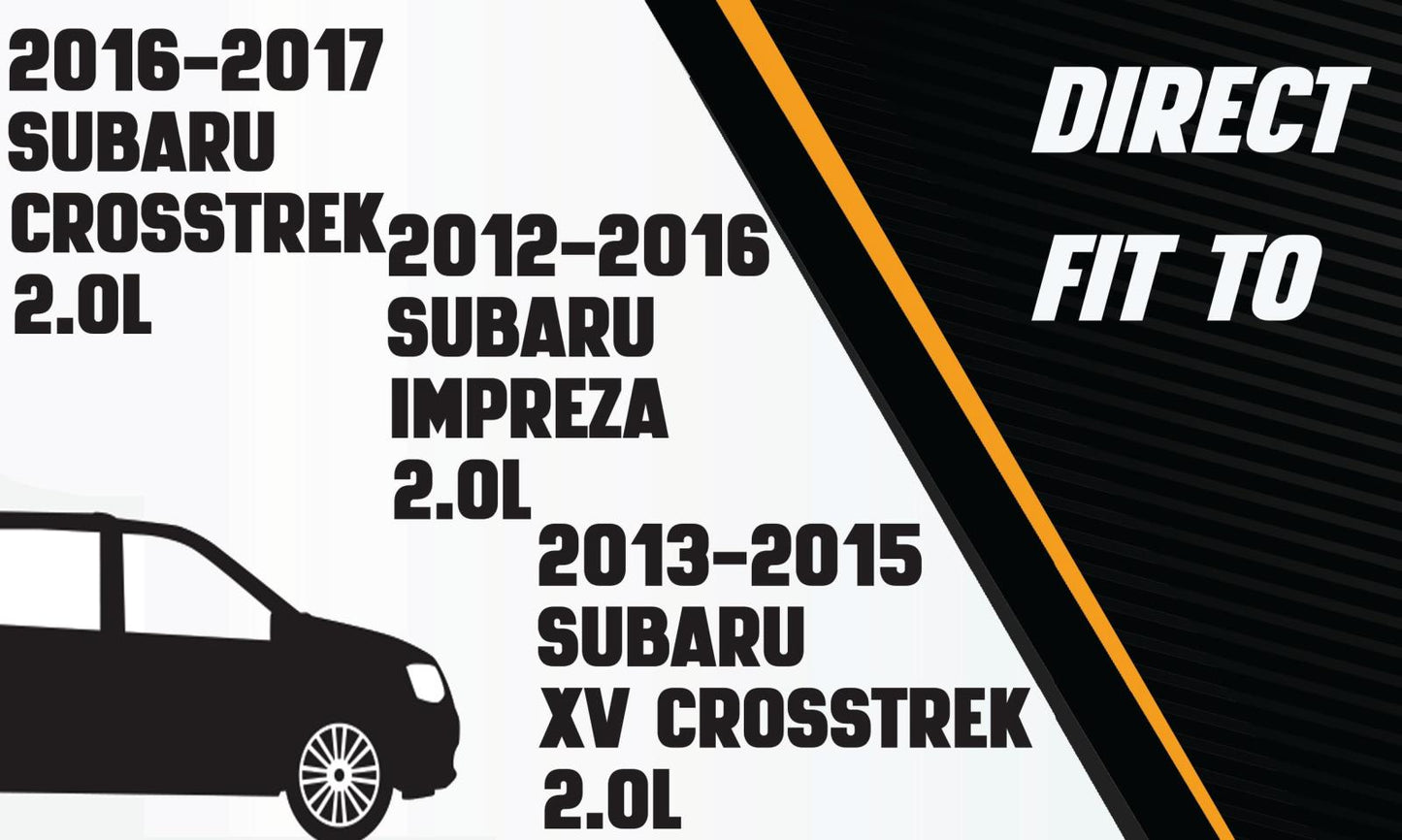 Cat-back Exhaust System Kit for 2012-2017 Subaru Crosstrek, XV Crosstrek and Impreza 2.0L