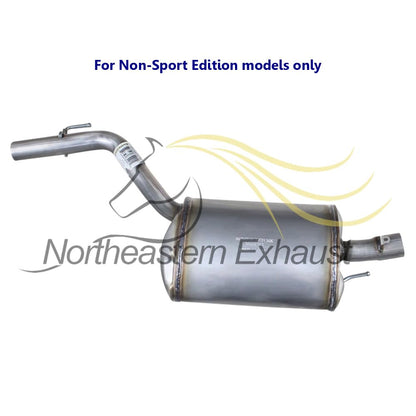 2013-2017 Honda Accord 2.4L Exhaust Resonator, Intermediate Pipe and Muffler