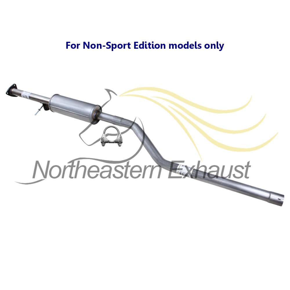 2013-2017 Honda Accord 2.4L Exhaust Resonator, Intermediate Pipe and Muffler
