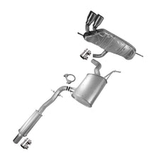 2006-2014 Volkswagen Golf and Rabbit 2.5L Exhaust Resonator Pipe and Muffler