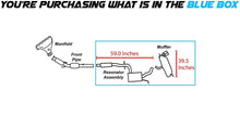 2006-2014 Volkswagen Golf and Rabbit 2.5L Exhaust Resonator Pipe and Muffler