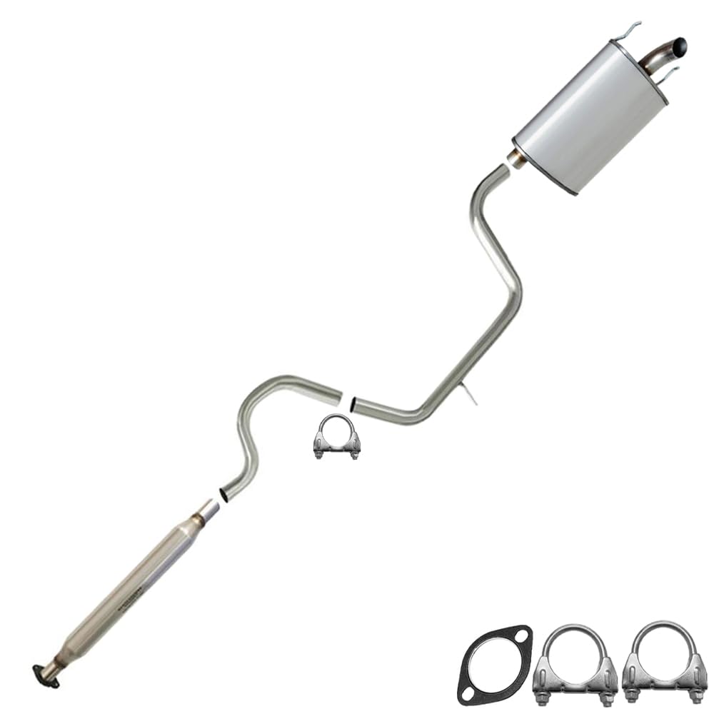 Resonator, Intermediate Pipe and Muffler Exhaust for 2005-2009 Buick Allure and LaCrosse 3.8L