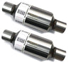 Colt Exhaust | Single Chamber Universal Fit Round Exhaust Mufflers (2.25" ID/OD 18"Long) | Pack of 2 | Automotive Replacement Part