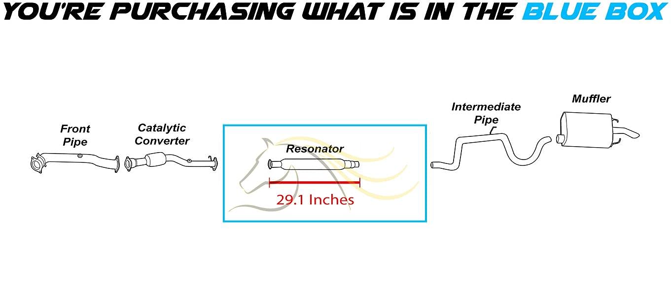 2006-2009 Chevrolet Impala 5.3L, 2006-2011 Impala 3.9L, and 2006 Monte Carlo 3.9L Exhaust Resonator Pipe