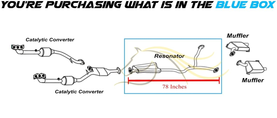 2010-2015 Subaru Outback 3.6L Exhaust Resonator w/ Y Pipe
