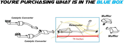 2010-2015 Subaru Outback 3.6L Exhaust Resonator w/ Y Pipe