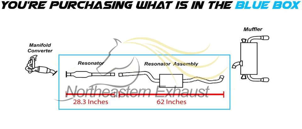 2013-2019 Ford Escape 2.0L/2.5L | 2013-2016 Ford Escape 1.6L Exhaust Resonator Pipe Assembly