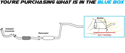 1997-2002 Ford Escort 2.0L | 1997-1999 Mercury Tracer 2.0L Exhaust Muffler Tail Pipe