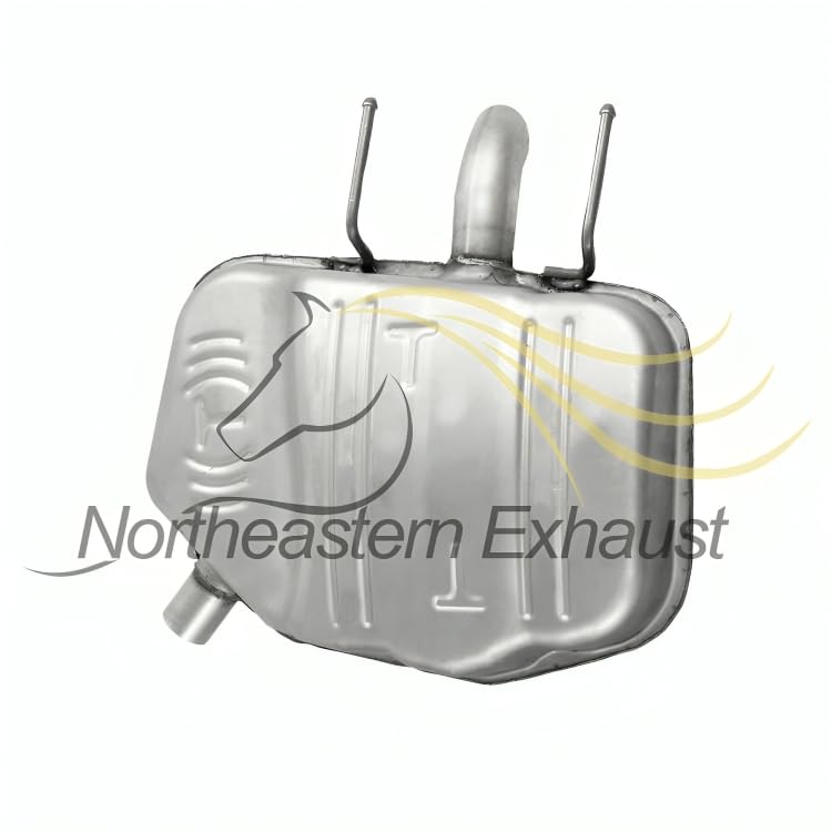 Northeastern Exhaust | Stainless Steel - Intermediate Pipe and Muffler Compatible for Chevrolet Malibu 2013-2015 2.5L, 2013-2014 2.4L | Malibu Limited 2016 2.5L | Free Clamp Included | Dual Exhaust
