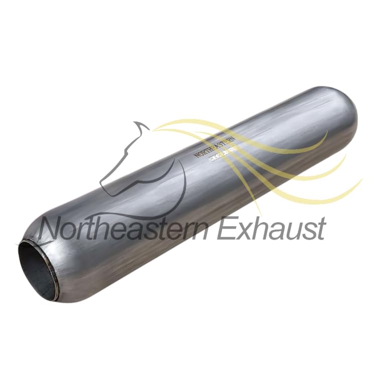 Colt Exhaust | Stainless Steel Universal Glass Pack Exhaust Resonator/Muffler 2.5" ID/OD x 18.5" Inch Long | Automotive Replacement Part