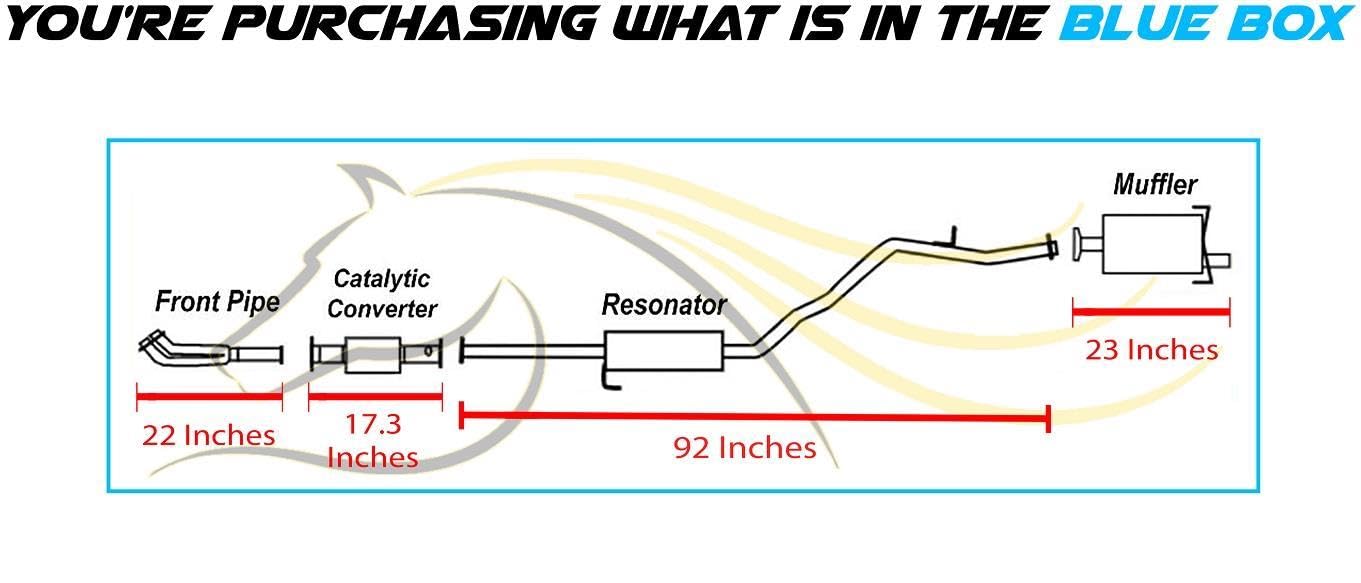 1997-2001 Honda CR-V 2.0L Complete Exhaust System Kit - EPA Approved