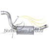 2008-2010 Dodge Grand Caravan 4.0L Resonator Pipe and Muffler Exhaust System Kit