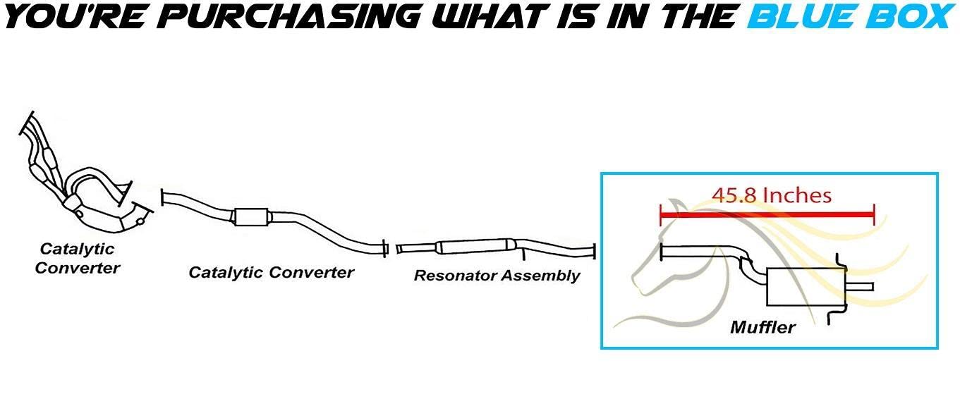 2006 Saab 9-2X 2.5L | 2006-2007 Subaru Impreza 2.5L Exhaust Muffler
