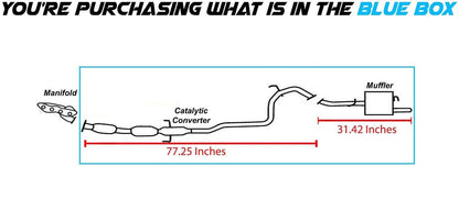 2007-2011 Toyota Yaris 1.5L Catalytic Converter and Muffler - Hatchback