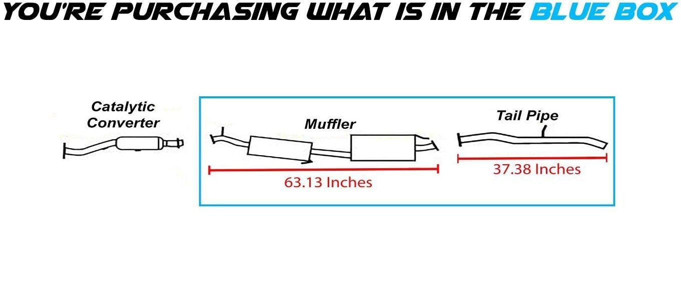 2003-2011 Honda Element 2.4L Exhaust Muffler and Tail Pipe