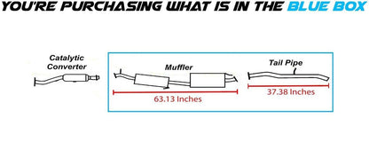 2003-2011 Honda Element 2.4L Exhaust Muffler and Tail Pipe