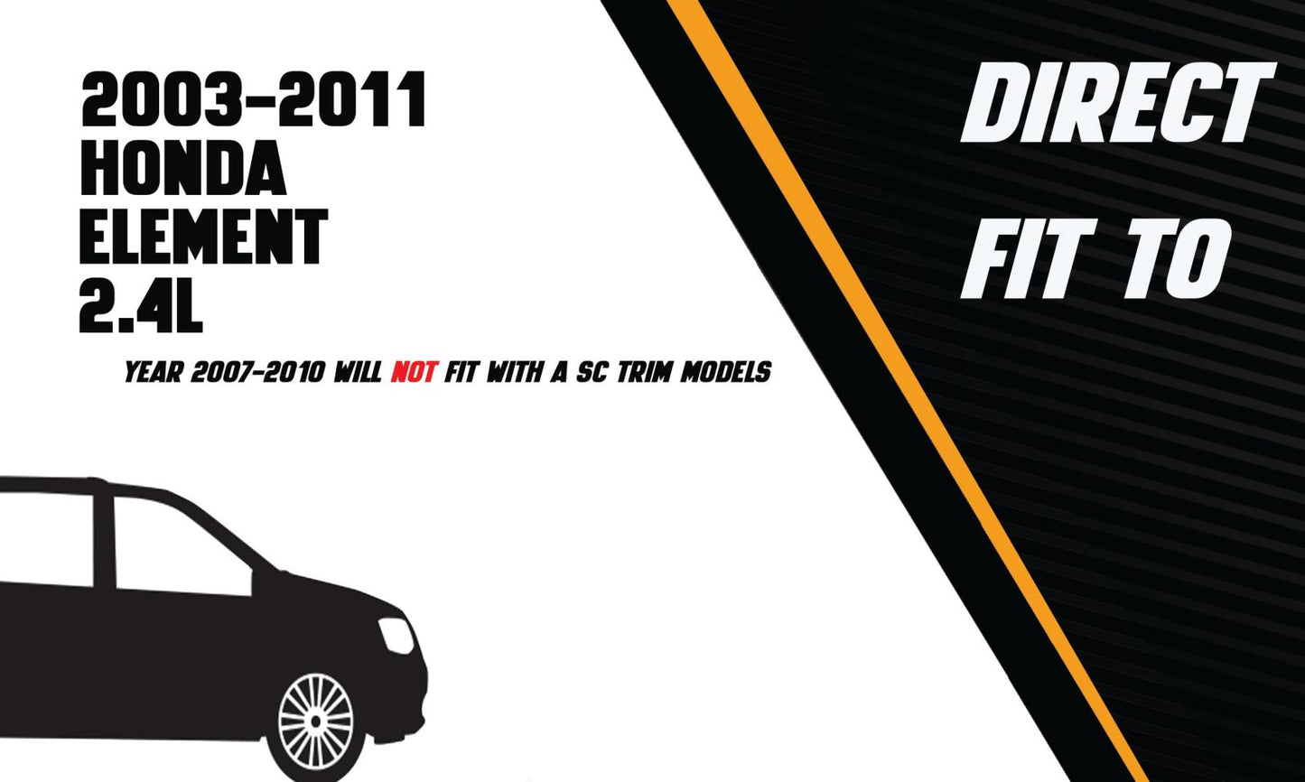 2003-2011 Honda Element 2.4L Exhaust Muffler and Tail Pipe