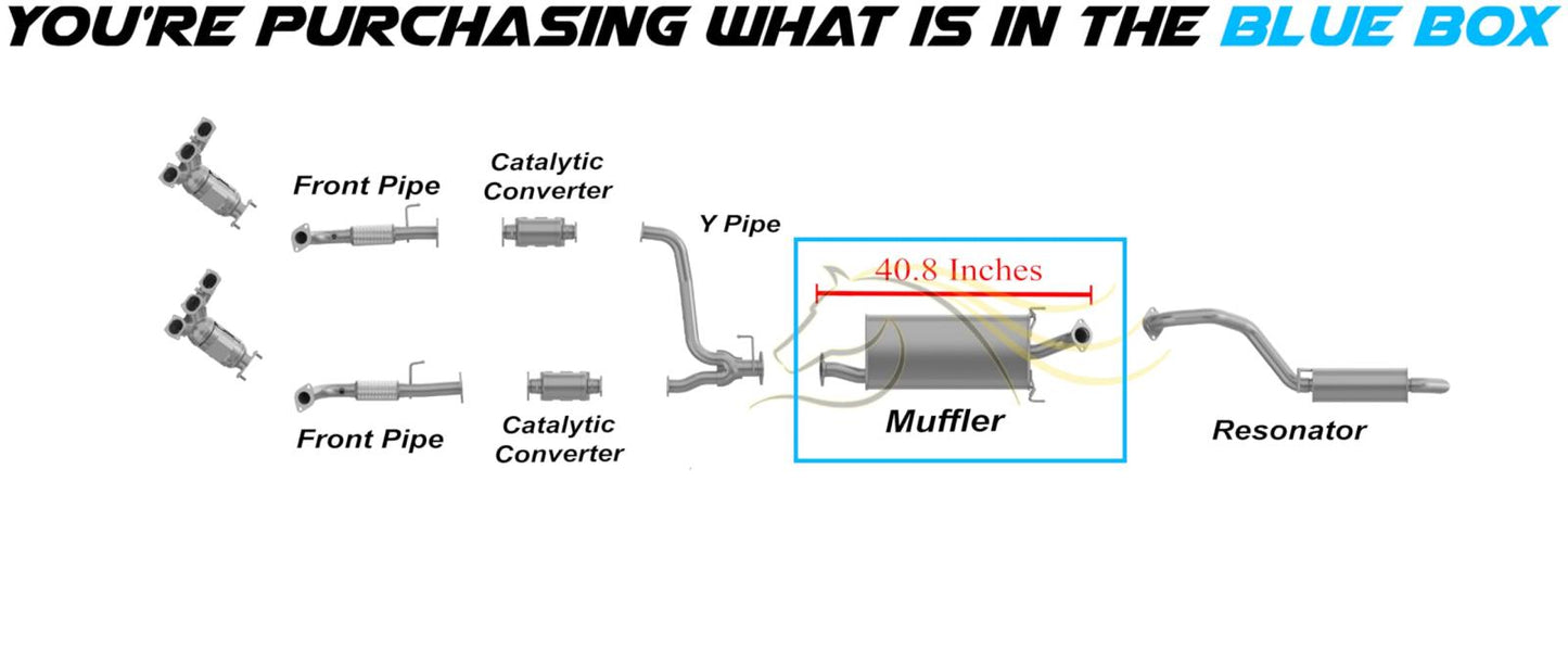 2008-2009 3.3L 2007-2009 3.8L Kia Sorento Exhaust Muffler