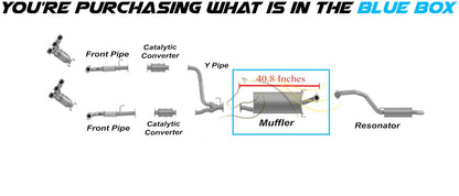 2008-2009 3.3L 2007-2009 3.8L Kia Sorento Exhaust Muffler