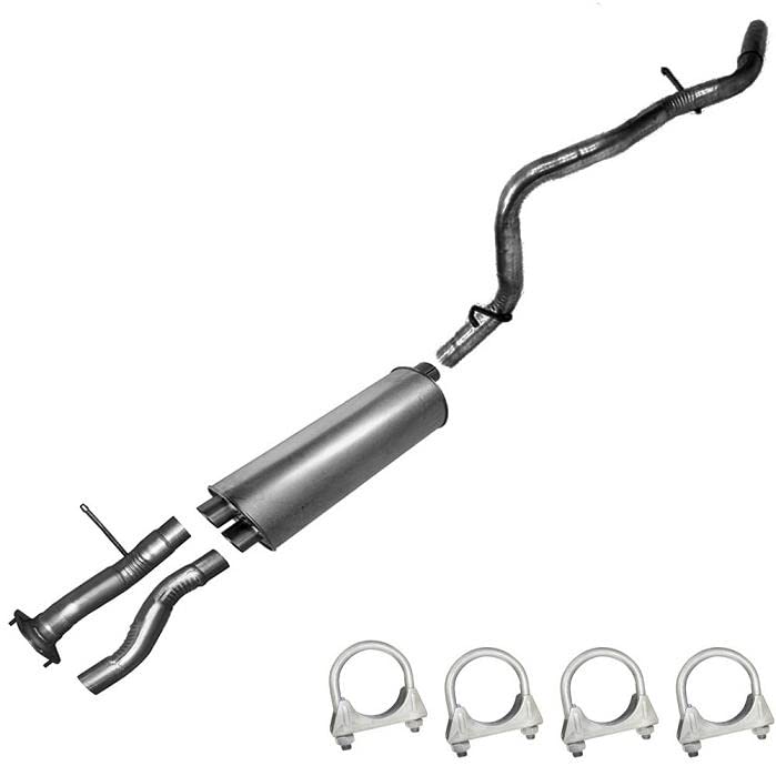 Intermediate Pipes, Muffler & Tail Pipe for 2002-2006 Cadillac Escalade 6.0L and 2001-2006 GMC Yukon 6.0L