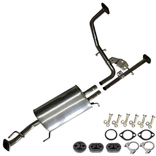 Exhaust Intermediate Pipes and Muffler for 2001-2003 Infiniti QX4 3.5 and 2001-2004 Nissan Pathfinder 3.5L