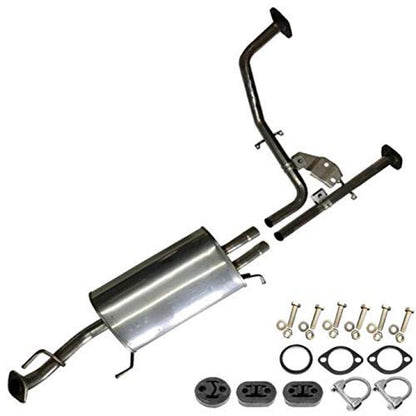 Exhaust Intermediate Pipes and Muffler for 2001-2003 Infiniti QX4 3.5 and 2001-2004 Nissan Pathfinder 3.5L
