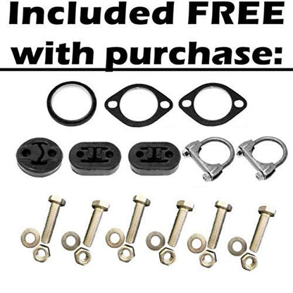 Exhaust Intermediate Pipes and Muffler for 2001-2003 Infiniti QX4 3.5 and 2001-2004 Nissan Pathfinder 3.5L