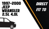 1997-2000 Jeep Wrangler 2.5L/4.0L Exhaust Muffler and Tail Pipe