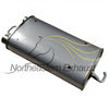 Exhaust Muffler for 2009-2010 Pontiac Vibe 1.8L/2.4L and 2009-2013 Toyota Matrix 1.8L