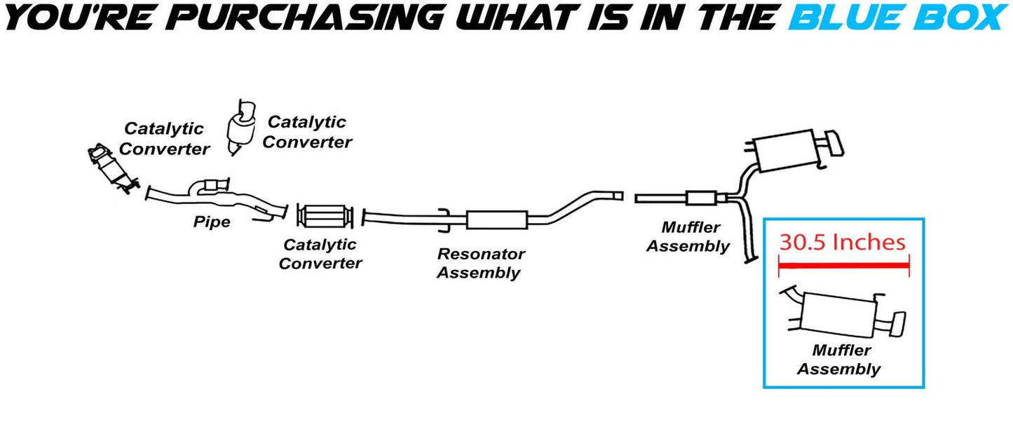 2009-2014 Acura TL 3.5L Driver Side Exhaust Muffler